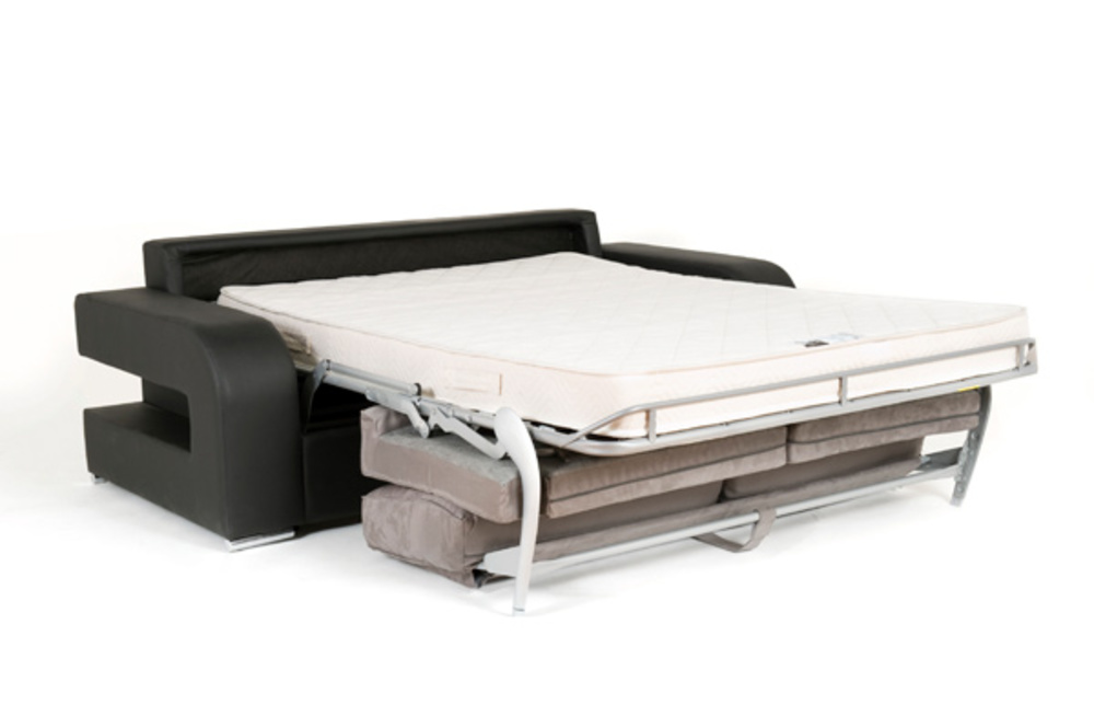 Canape Convertible Couchage 160 Cm Alban Wilma Blanc Jeans 107