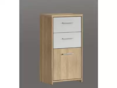 Commode 1 porte 2 tiroirs Quadro