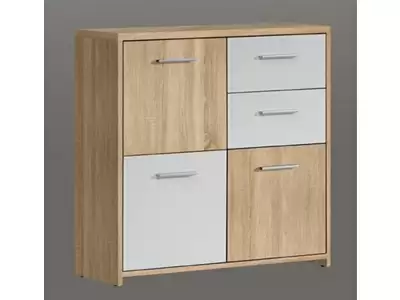 Commode 3 portes 2 tiroirs Quadro