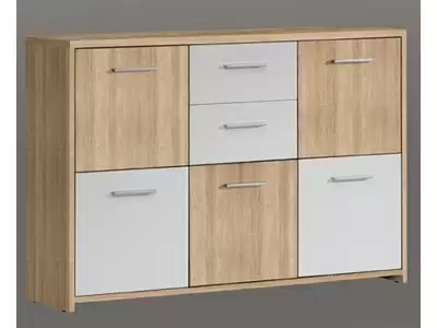 Commode 5 portes 2 tiroirs Quadro