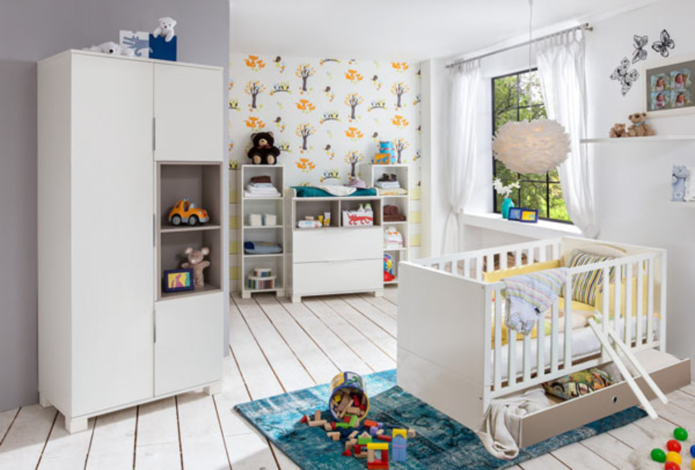 Armoire 3 Portes Joris Chambre Bebe Blanc Gris Sable Armoire 3 Portes Joris Chambre Bebe Blanc Gris Sable