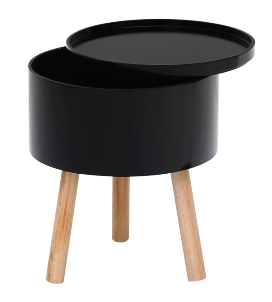 Bout De Canape Trieste Noir Hetre