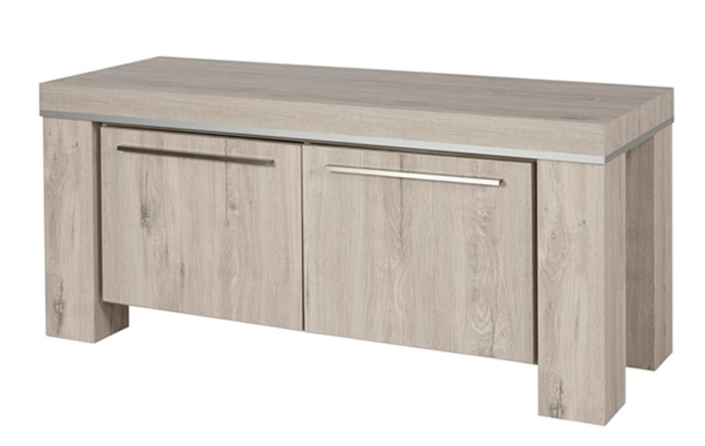 meuble tele chene blanchi