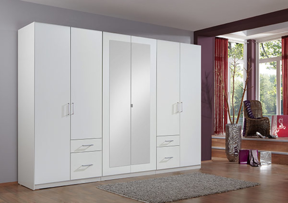 Armoire 6 Portes 4 Tiroirs Fly