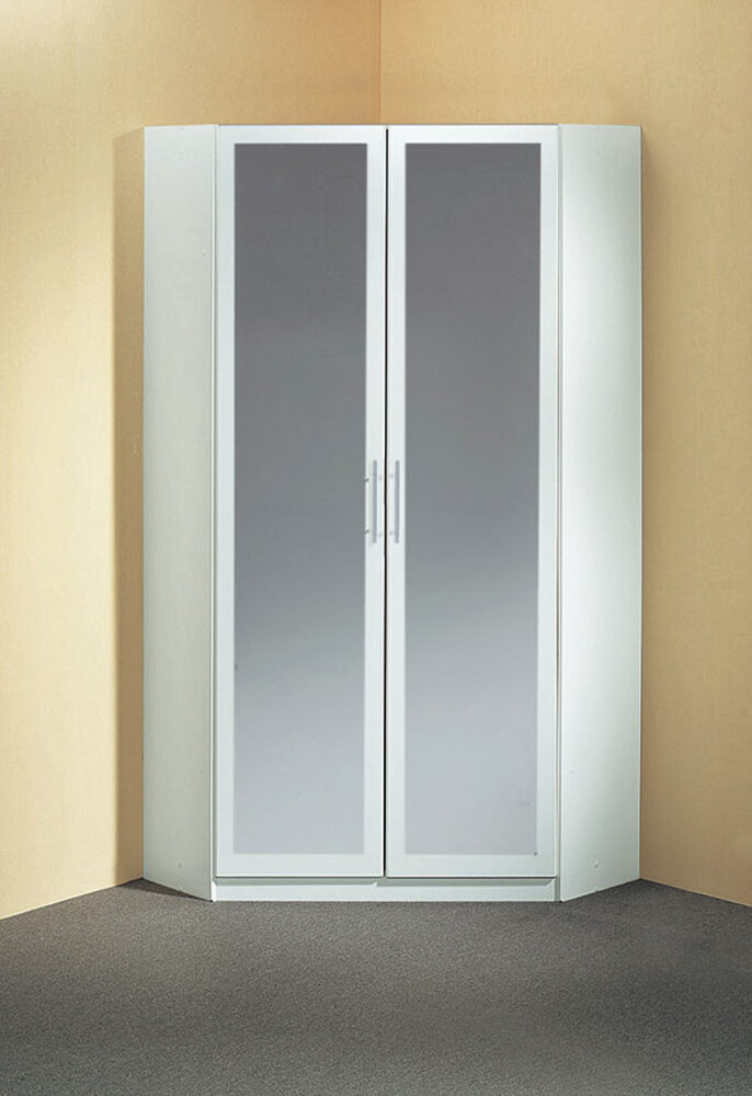 Armoire d'angle 2 portes miroir Spectral