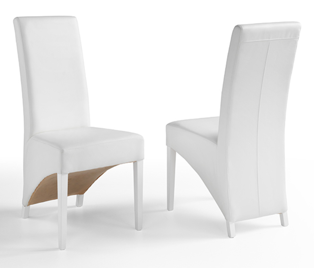 Chaise Toronto Blanc/pieds blancs