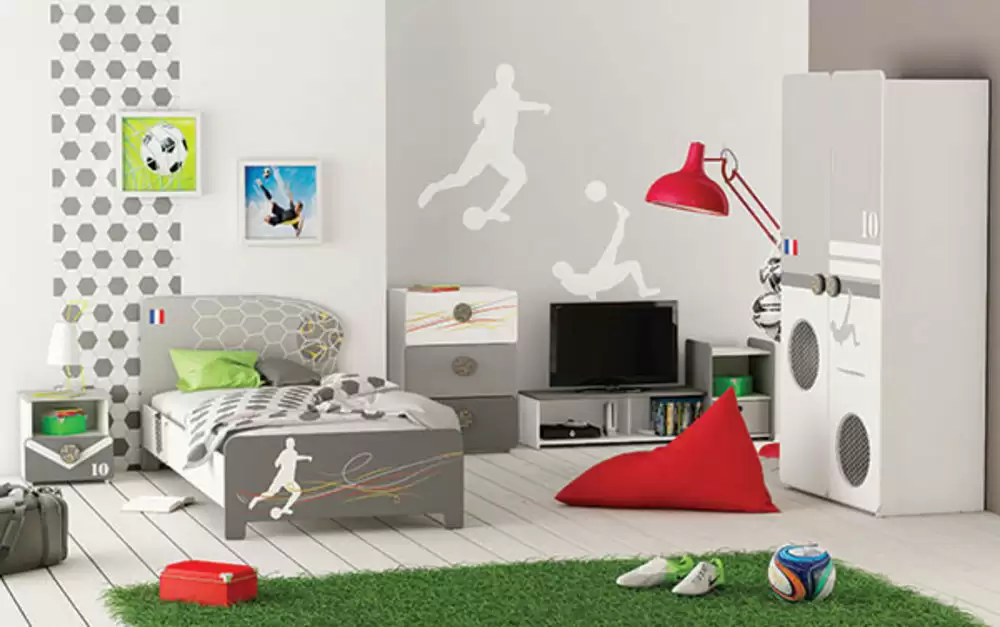 Chambre complete Foot Blanc perle