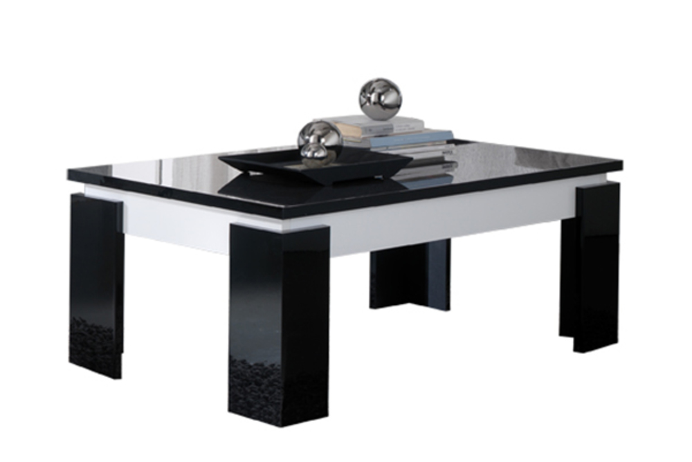Table Basse Polaris Luxury Noir Blanc