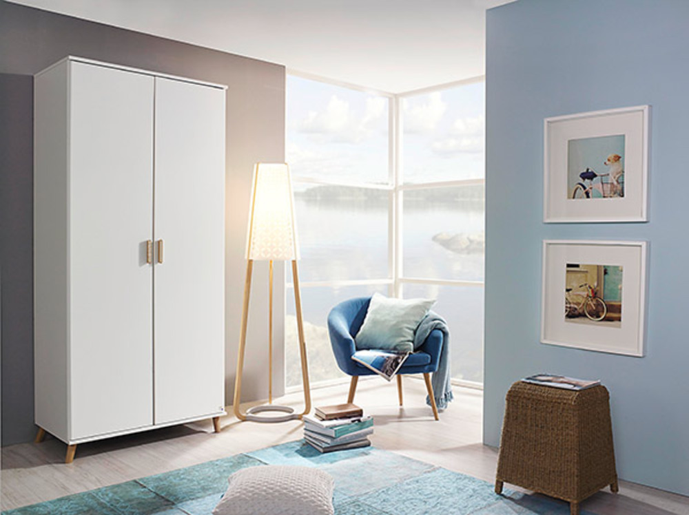 Armoire 2 portes Falun Blanc