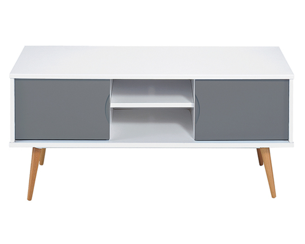 Meuble tv Stockholm Blanc/gris