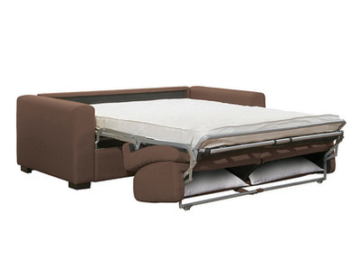 Canapé Convertible Fly Marron Tissu - Double, 3 Places - Occasion