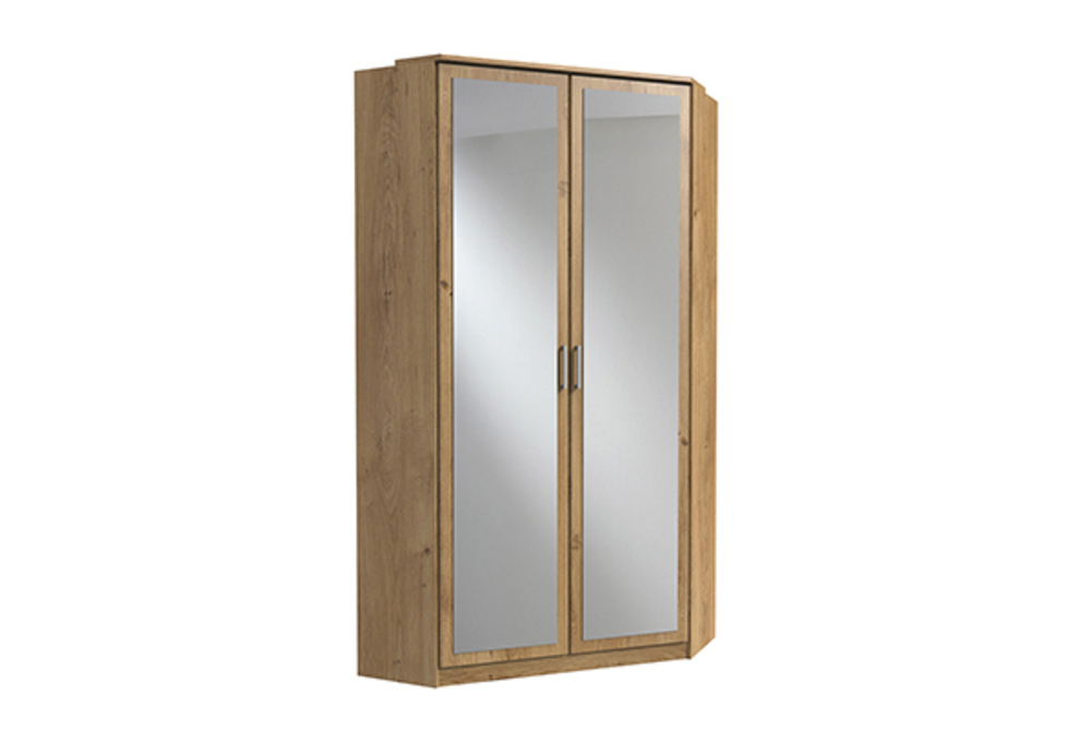 Armoire d'angle avec miroir Click Chene