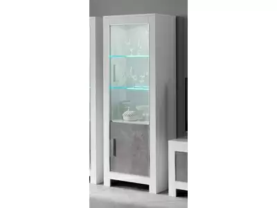 Vitrine 1 porte avec leds