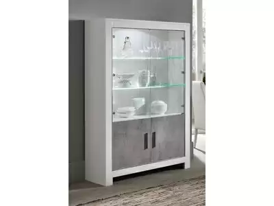 Vitrine 2 portes avec leds