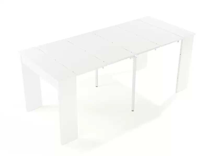 Table / console extensible FRANCESCA blanc 46x78x90cm