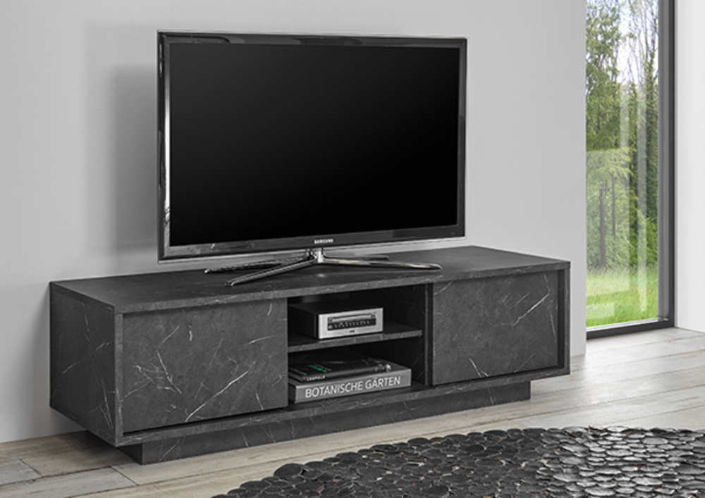 Meuble tv Ice marbre noir