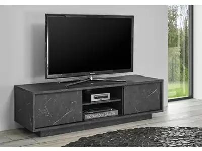 Meuble tv Ice marbre noir