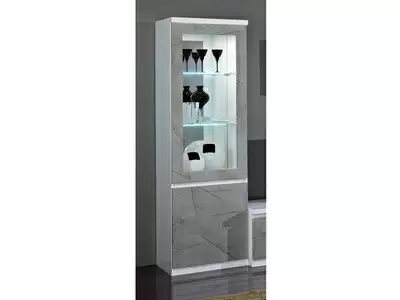 Vitrine 1 porte avec led