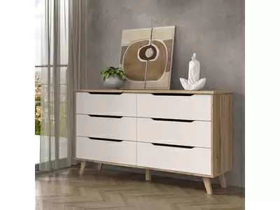 Commode 6 tiroirs Vankka