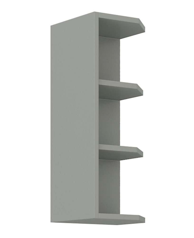 Etagère haute d'angle White Gris