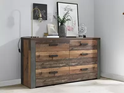 Commode 6 tiroirs Nelleke