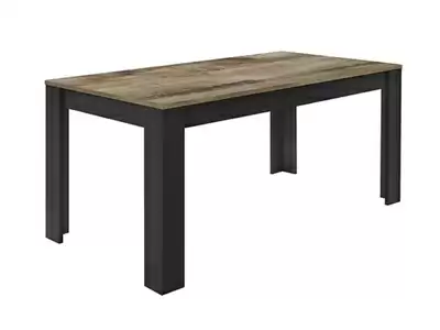 Table de repas Costa noir/poirier