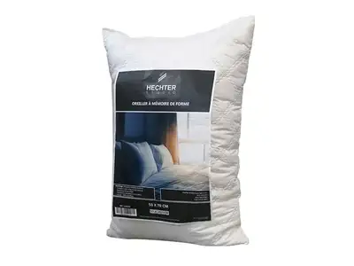 Oreiller Mémoire De Forme Alpes Blanc 50x70 - Confort Exceptionnel Et Soutien Parfait