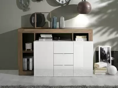 Bahut 2 portes et 3 tiroirs