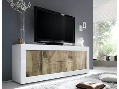 Meuble tv 2 portes 2 tiroirs