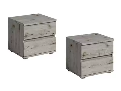 Lot de 2 chevets Togo chene wellington