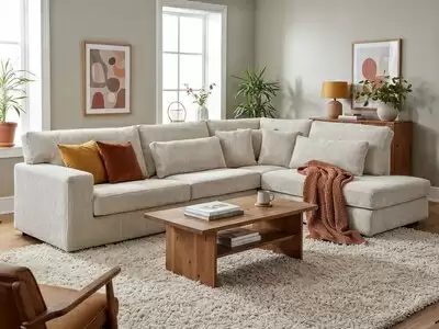 Canap d'angle  droite Fanny