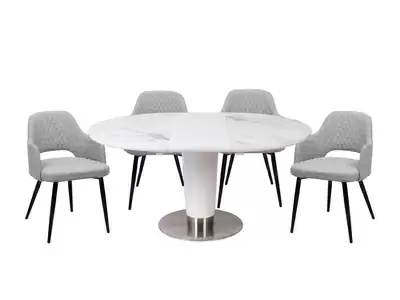 Table de repas ronde extensible