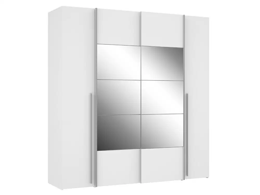 VANIVA Armoire avec miroir portes coulissantes 120 cm