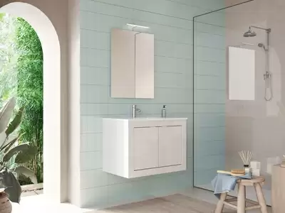 Meuble 2 portes suspendu Pratiko