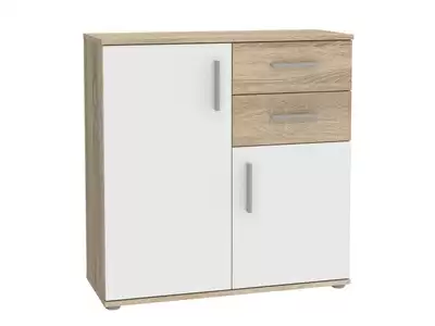 Meuble 2 portes 2 tiroirs Ikoli