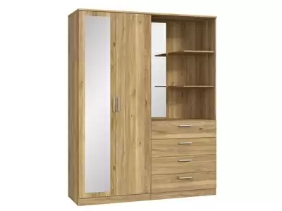 Armoire 2 portes 4 tiroirs