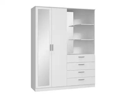 Armoire 2 portes 4 tiroirs