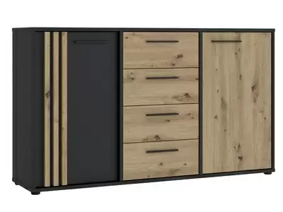 Bahut 2 portes et 4 tiroirs