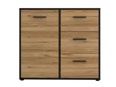 Commode 1 porte 3 tiroirs Mokkaro