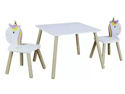 Set table + 2 chaises Lily
