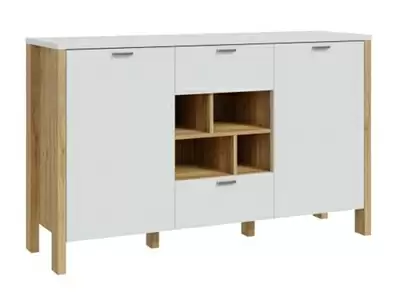 Bahut 2 portes 2 tiroirs 4 niches