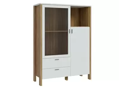 Vitrine 2 portes 2 tiroirs