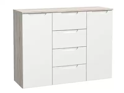 Commode 2 portes 4 tiroirs Moreno