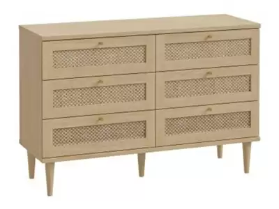 Commode 6 tiroirs Calasetta chambre  coucher