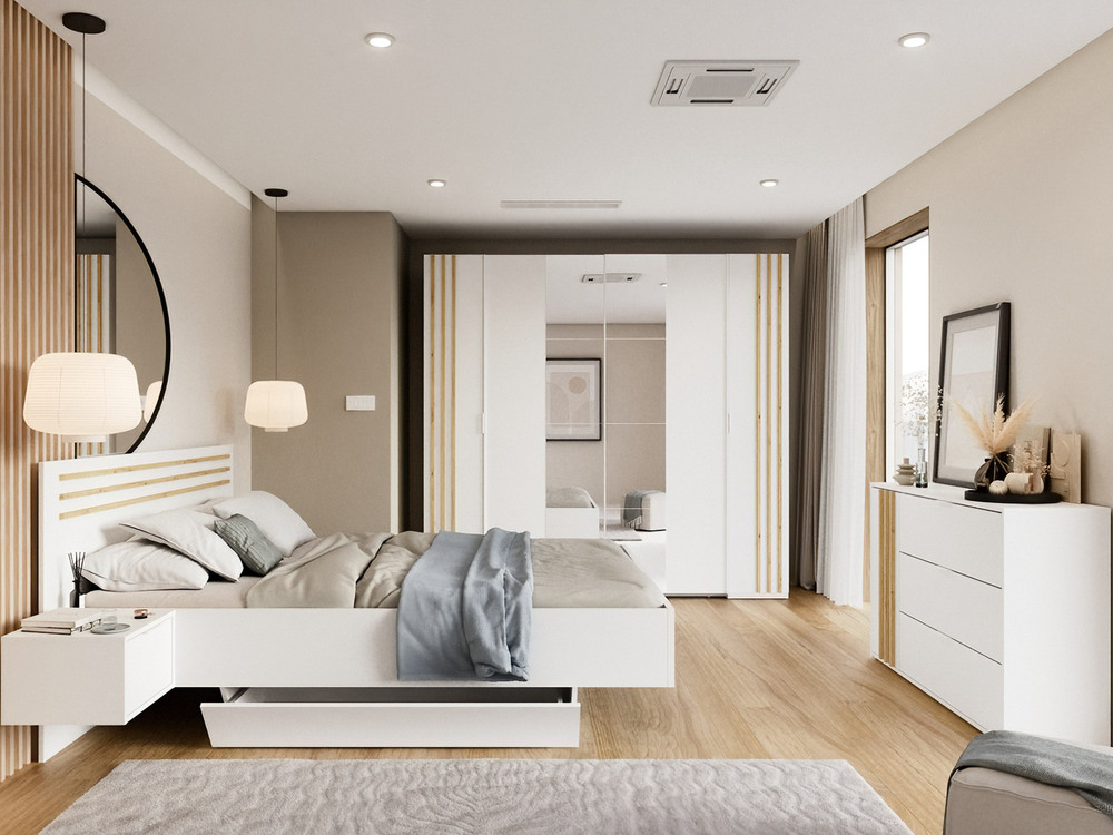 Armoire 2 portes coulissantes Bayadero chambre � coucher