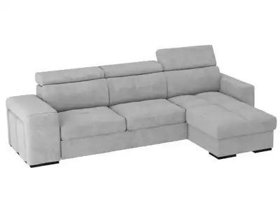 Canap d'angle convertible et rversible avec ttires Vento