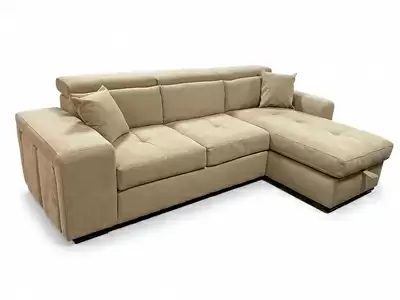 Canap� d'angle convertible et r�versible avec t�ti�res