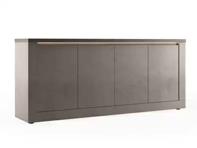 Bahut 4 portes Savona bronze/chene