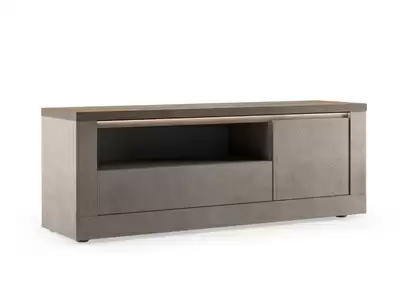 Meuble tv pm Savona bronze/chene