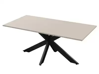 Table de repas avec pied métal